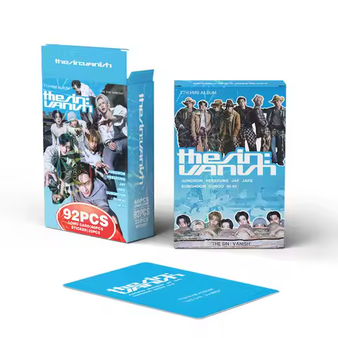 92 K-pop Boy Group Mini Cards New Album 'THE SIN VANISH' Photo Cards, Celebrity Stickers, LOMO Cards