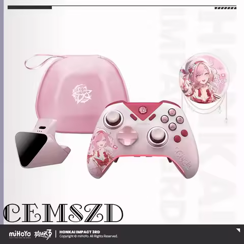 Elysia Game Controller Bundle miHoYo Game Honkai Impact 3RD Cosplay Charging Dock Tin Badge Data Cab