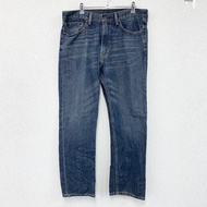 Levi's 505 牛仔褲，拉鍊門襟，靛藍色，W36 碼，古著。
