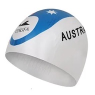 YINGFA Country Flag Inner Dot Swim Cap