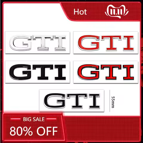 2026 Hot For VOLKSWAGEN VW 1Pc ABS 3D Car Badge Sticker GTI Logo Decal Styling For VW Golf 8 GTI Pas