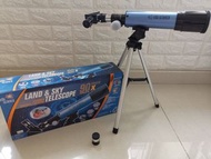 兒童天文望遠鏡, Edu-Science Land and Sky Telescope 90X Power, with Table-Top Tripod and 4mm &amp; 20mm eyepieces