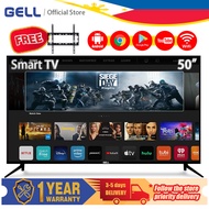 GELL smart tv 50 inches flat screen Android tv 55 inch smart led tv Ultra-slim Multiport television（BRACKET)