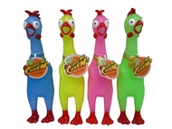 Squeeze Me Rubber Chicken Toy | Screaming Rubber Chickens for Kids | Novelty Squeaky Toy Chicken
