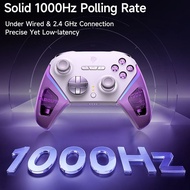 EasySMX D10 Wireless Gamepad Bluetooth RGB Controller For PC/Switch/Phone/Steam, TMR Sticks Joystick