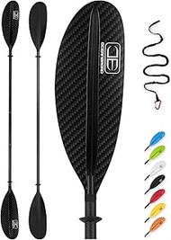 OCEANBROAD Carbon Shaft Adjustable Kayak Paddle 86in/220CM to 94in/240CM Kayaking Boating Canoeing O