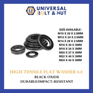 ASTM F436 HT FLAT WASHER (BLACK)