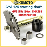 Motorcycle Kick shaft Gy6-125/150cc Engine Starting Shaft assembly 129mm rod for TMX155 CG125/CG150