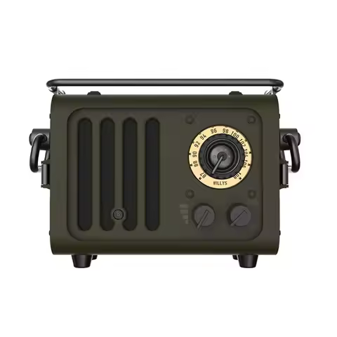 New XOG Bluetooth Speaker Retro Jeep Style Bass Boost Stereo Surround FM Speaker Hi-Res Portable Out