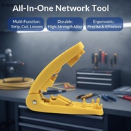 [coconut] Ergonomic 4 In 1 RJ45 Network Cable Tool Cutting Stripping Untangling Straightening for Lo