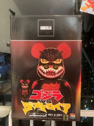 全新 現貨 Bearbrick Godzilla Clear Orange Version 紅蓮 哥斯拉 400% 100% Be@rbrick
