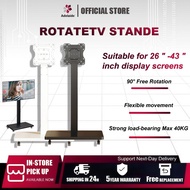 【 SG Stock 】26"-43" inch Mobile LCD TV Stand Vertical TV Trolley Stand Adjustable All-in-one TV Floo