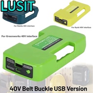 LUSIT Battery Adapter Holder, 40V Lithium USB Type-C Charger Belt Clip,  Multifunctional Portable Ba