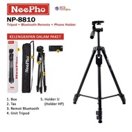 NeePho NP-8810 Camera Tripod | 1.5m Height | High-Grade Aluminum | 3KG Load | Bluetooth Remote | Wit