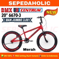 Sepeda Anak Laki BMX CENTRUM 6650-3 6670-3 6628-3 5519-3 5513-3 Ban Jumbo Ukuran 20 Inch Usia 8-12 T