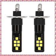 (Q W V D) 2Pcs H1 Car Led 12V-24V 12Smd Light Bulb 3030 Chipset,W5W Bulb194 Led Bulb For Fog Lights 