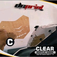 Yamaha aerox clear visor acrylic V1,V2 accessories