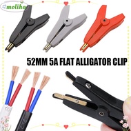 MOLIHA Flat Crocodile Clip DIY Cable Battery Metal Test Clips Insulated LCR Kelvin Clip