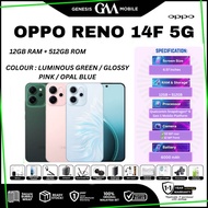 OPPO RENO 14F 5G [24GB*(12+12)GB RAM 256GB ROM / 24GB*(12+12)GB RAM 512GB ROM] - Original OPPO Malay