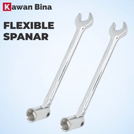 Wrench Kombinasi Soket Putar Fleksibel 8mm - 19mm Flexible Swivel Socket Combination Wrench 8mm - 19