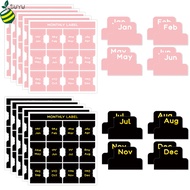 60pcs/5sheets Monthly Planner Stickers, Planner Labels, Planner's Monthly Labels, Monthly Index Labe