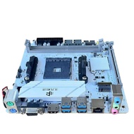 Papan Induk Komputer Desktop B450-ITX Jenama Baru AM4 Dual Channel DDR4 Papan Kecil M2 dengan Kad Ra