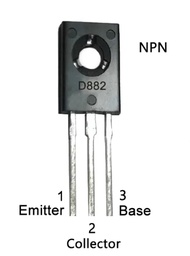 Transistor D882 TO-126 (isi 10) NPN Komponen 2SD882 3A 30V Asli Original ORI