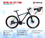 sepeda gunung MTB 26 ” trex xt-788 3x7Sp Discbrake termurah