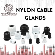 Nylon Cable Gland White / Black PG-7 PG-11 PG-13.5 PG-16 PG-19 PG-21 PG-25 II POWERFLEXI BUILD
