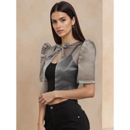AEL Studio Modern Filipiniana Bolero Top - Traditional Formal Wear for Women