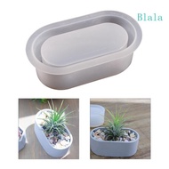 Blala Silicone Planter Mold Oval Shape Flower Pot Mold Storage Holder Vase Resin Mold for Concrete Cement Resin Mold DIY