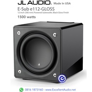 JL Audio E112 Black Gloss 1500 watt active 12 inch subwoofer