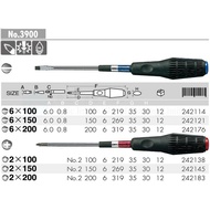 Elastic soft-handled screwdriver No.3900 200mm long Anex Japan, anex Japanese screwdriver, Japanese 