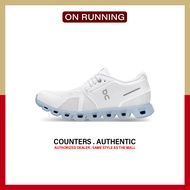 เป็นทางการ On Running Cloud 5 " White Blue " Sneakers 59.98886 รับประกัน 1 ปี