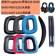 Suitable for Logitech G35 G930 G430 F450 G331 G231 431 Earmuffs Sponge Cover Headphone Cover