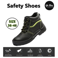 Safety Shoes / Safety Boots Mid Cut Steel Toe Cap Black/Green 018