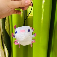 Minecraft Axolotl plush charm