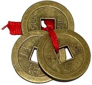 Feng Shui Set of 3 Lucky Coins for Wealth and Achievement Good Luck & Prosperity Decorative Showpiec