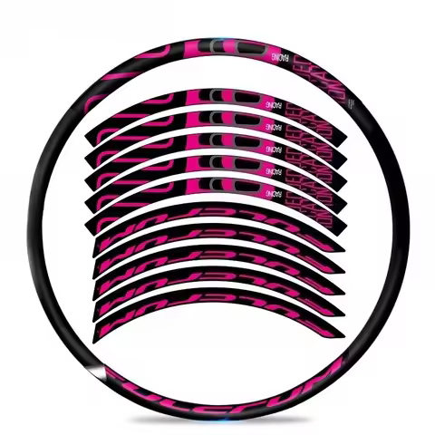 2D Flat Sticker 10PCS/ET Racing 6DB Disc Brake Wheel Set Sticker Road Car R6 Rim Color Changing Stic