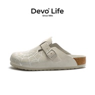 Devo Life | รองเท้าสวมสำหรับผู้หญิง ฤดูร้อน นุ่ม สไตล์คอร์ก