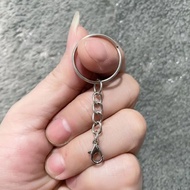 Besi Ring Gantungan Kunci Ganci Keychain RING 25 CM Bulat Gepeng Kuat/1pcs