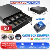 Cash Drawer 5 Compartment Heavy Duty Cash Drawer Box POS System Block Lock 5Bills 4Coins Cash Drawer