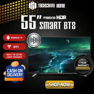 MegraHDR 55 inches BT8 Bluetooth Smart TV Slim FULL HD Smart TV Android 11