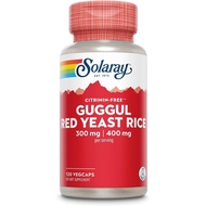 SOLARAY Guggul Gum Extract & Red Yeast Rice - Healthy Cardiovascular Function Support - Lab Verified