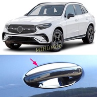 4pcs Glossy Chrome Door Handle Surrounds Protector For Mercedes Benz C GLC Class C200 C300 GLC300 20