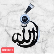 LIONTIN TITANIUM LAFADZ ALLAH KODE LT13 TERDAPAT DI MATA LIONTIN NYA FOTO KABAH