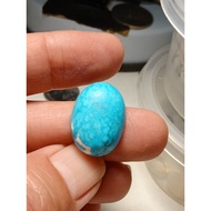 BATU CINCIN FIRUS BIRU 16.50 CT Natural Blue  ARIZONA Turquoise Oval Cabochon Cut 20 X 15 X 6 MM+ IK