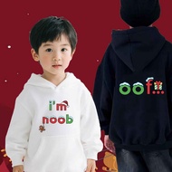 Children’s Holiday Hoodie | Cute “I’m Noob” Xmas Graphic | ฮู้ดเด็ก ธีมคริสต์มาส ลาย I’m Noob