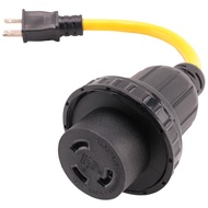 Nema 5-15P Male To L5-30R Female Power Adapter CordGenerator 30 Amp To 15Amp Household Adapter Cable
