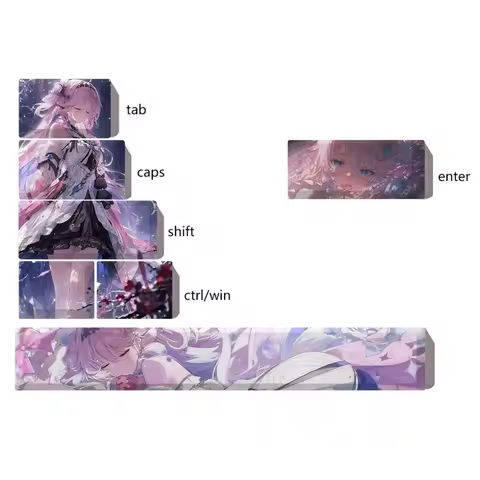 MAIMOOO Personalized Denia Keycaps Cherry Profile PBT Wuthering Waves Anime Game Supplement Keycap f